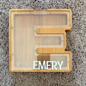 Wooden Letter E Display Box